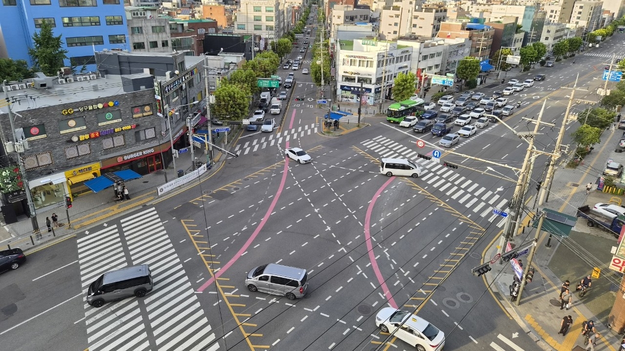 남부순환로 KT구로전화국 교차로 좌회전 신호