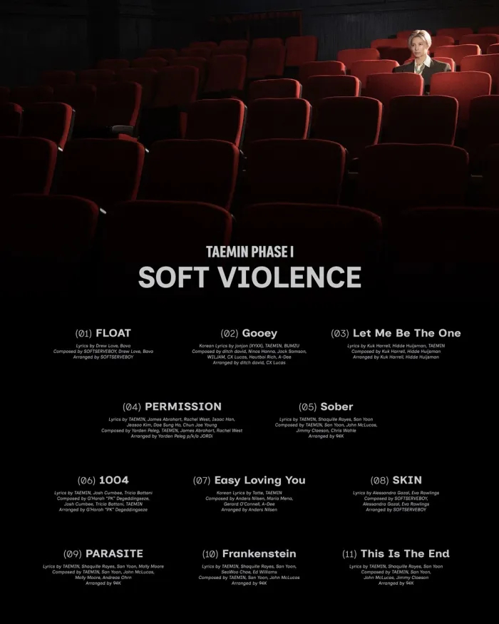 Taemin Reveals “Phase 1: Soft Violence” EP Tracklist & Tour