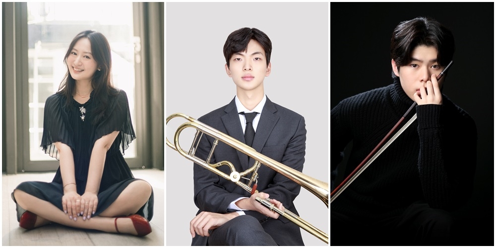 (왼쪽부터) 소프라노 양수빈 트롬보니스트 서주현 베이시스트 유시헌