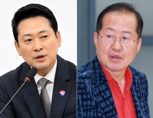 장동혁 국민의힘 대표(좌)와 홍준표 전 대구시장. [헤럴드DB·연합]