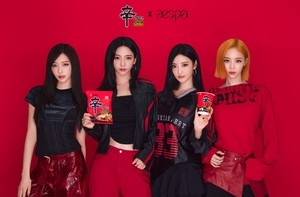 ‘2.7억뷰’ 에스파 신라면 광고, 2차 캠페인 띄운다