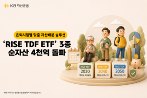 KB자산운용 ‘RISE TDF ETF’ 3종 순자산 4000억 돌파