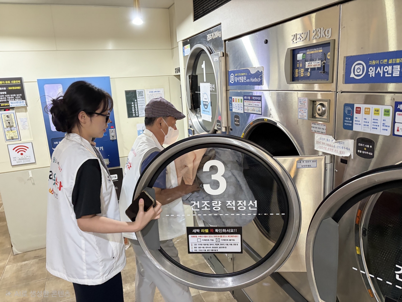 세탁 봉사