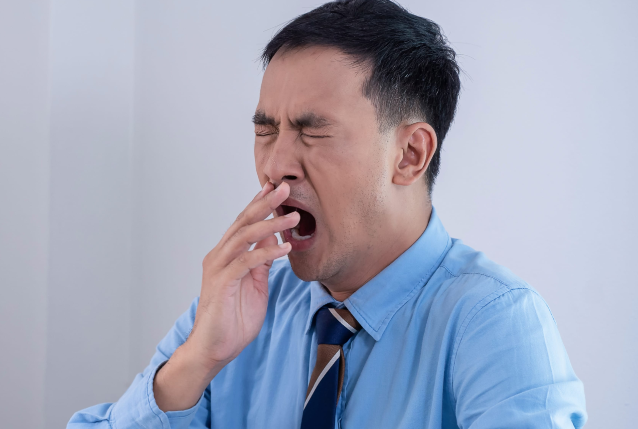 A coughing man (123rf)