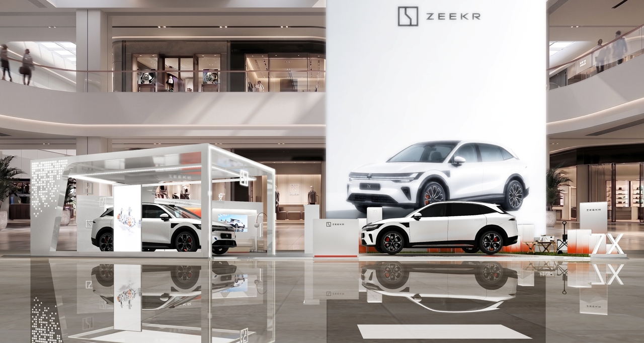 The Zeekr 7X pop-up store at Starfield Hanam. [Zeekr Korea]