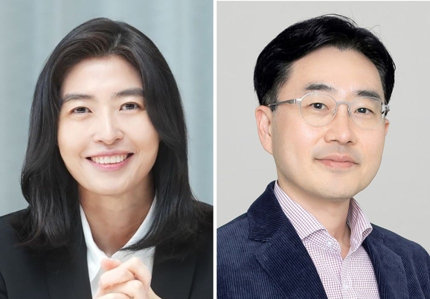 Kakao AI CEO nominee Chung Shin-a (left) and Kakao X CEO nominee Kim Do-young (Kakao)