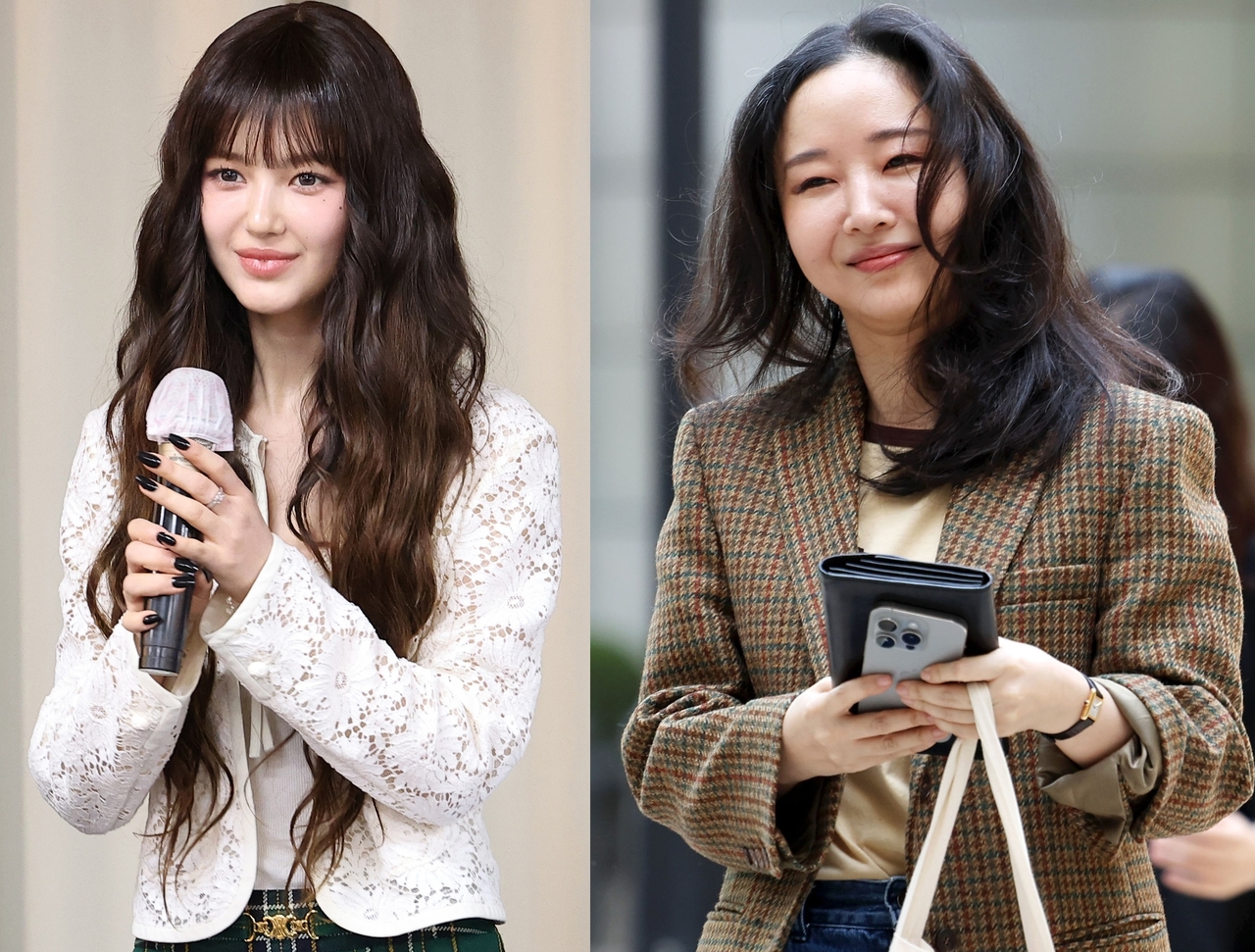 Danielle (left), a former member of NewJeans, and Min Hee-jin, the group's former producer and the former CEO of Ador (Newsis)