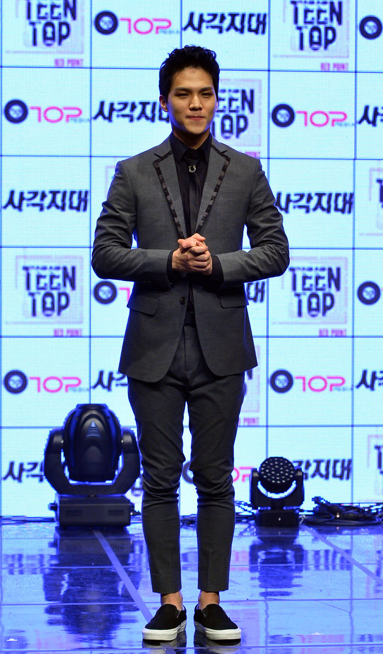 Bang Min-su, or C.A.P, during a Teen Top media showcase in Seoul in January 2016. (Yoon Byung-chan/Herald Muse)