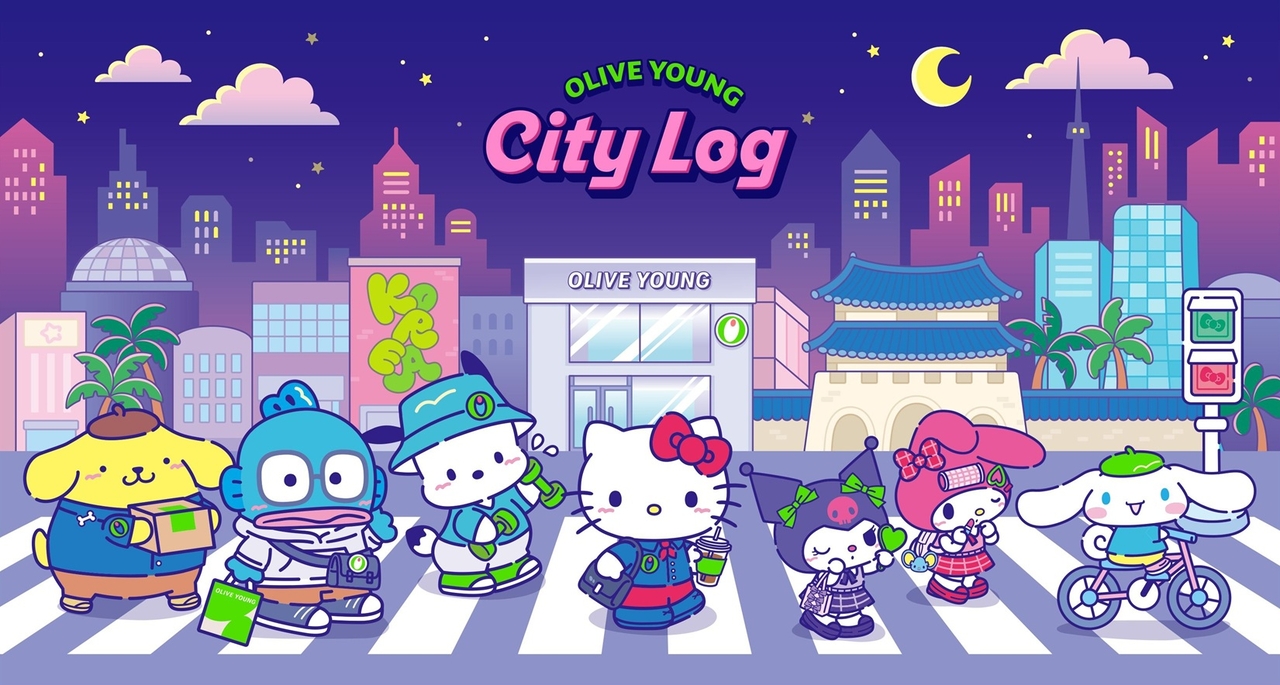 CJ올리브영과 산리오캐릭터즈가 진행하는 컬래버레이션 캠페인 이미지 [CJ올리브영 제공]