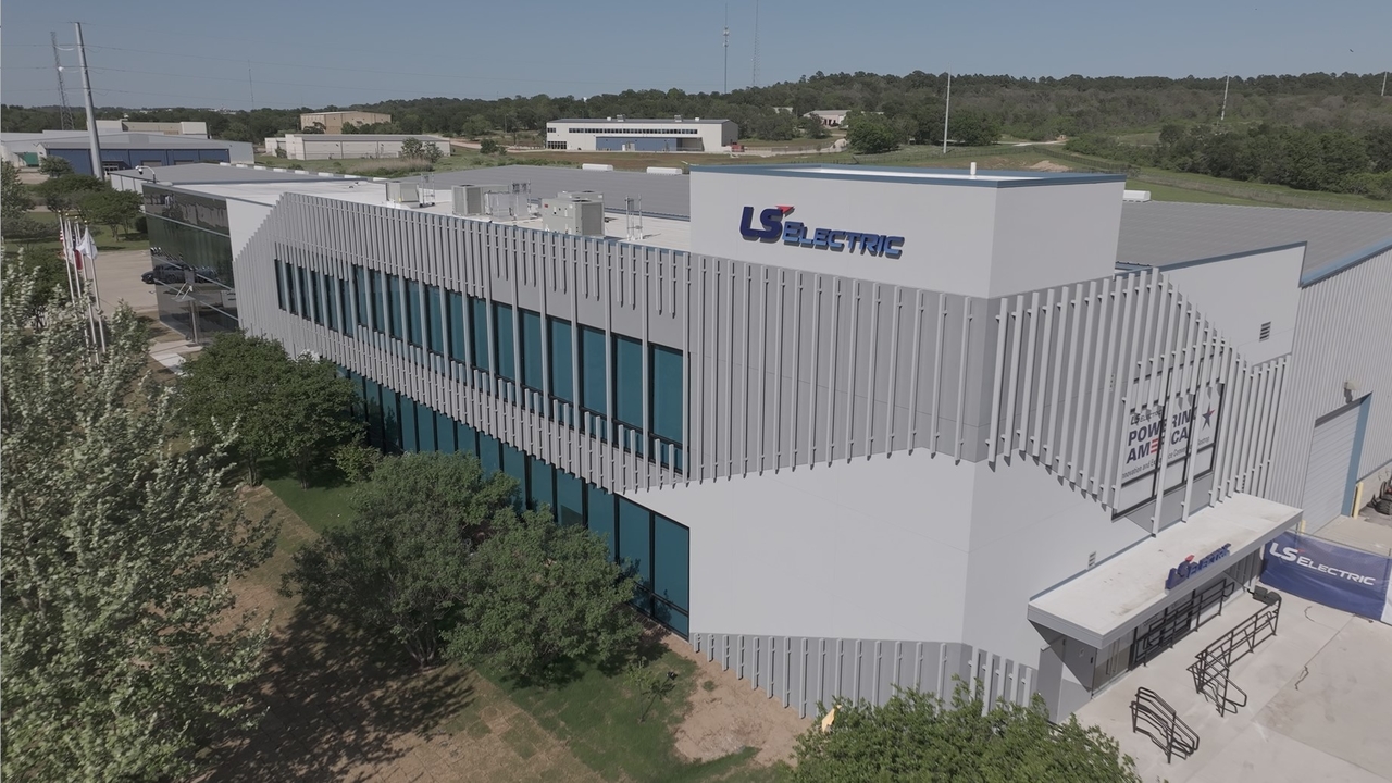 An aerial view of LS Electric's Bastrop campus in Texas. [LS Electric]