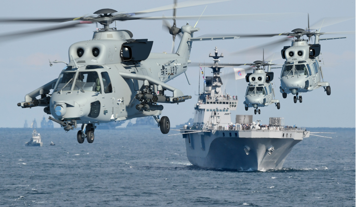 South Korean Marine Corps' attack helicopters (LX Pantos)