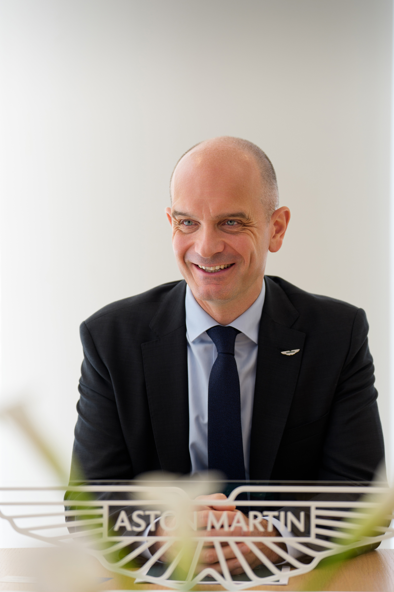 Neil Hughes, head of product management at Aston Martin, speaks during an interview with The Korea Herald in Seoul on Monday. (Britannia Auto)