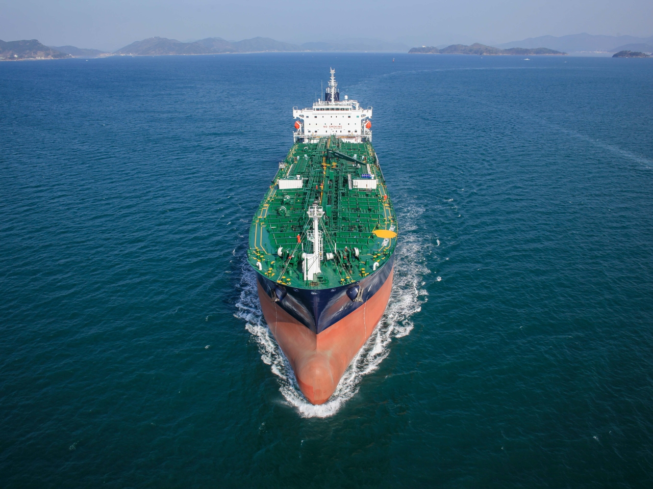 A 50,000-ton petrochemical product carrier built by K Shipbuilding. [K Shipbuilding]