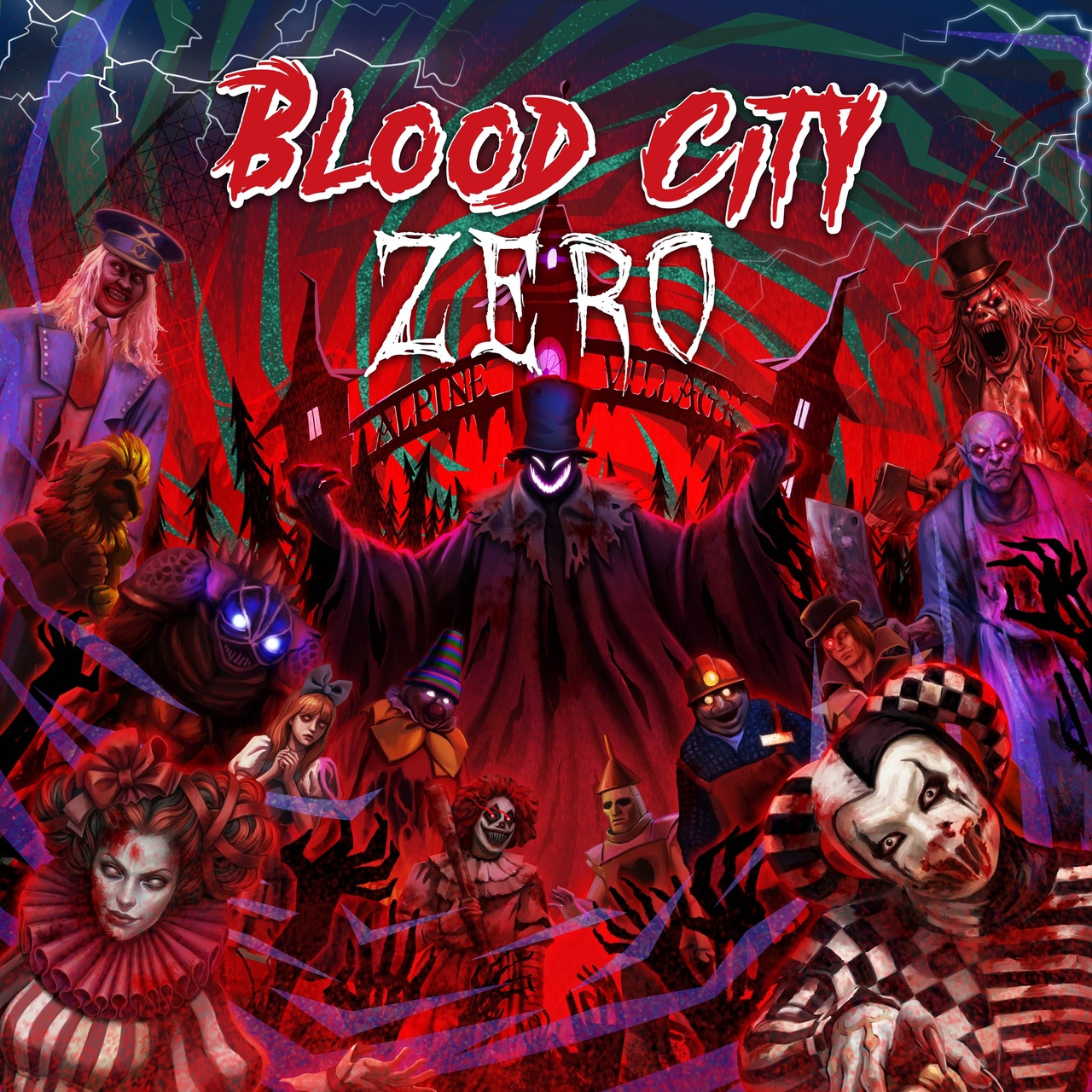 A promotional image for 'Blood City Zero'