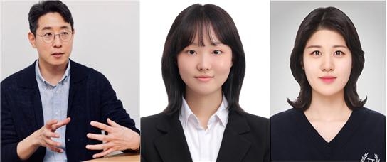 (왼쪽부터) 고려대 보건정책관리학부 김진호 교수(교신저자), 고려대 보건과학과 남나경 석사과정(제1저자), 미국 텍사스-오스틴 대학교 손혜원 사회학과 박사과정(공동저자)