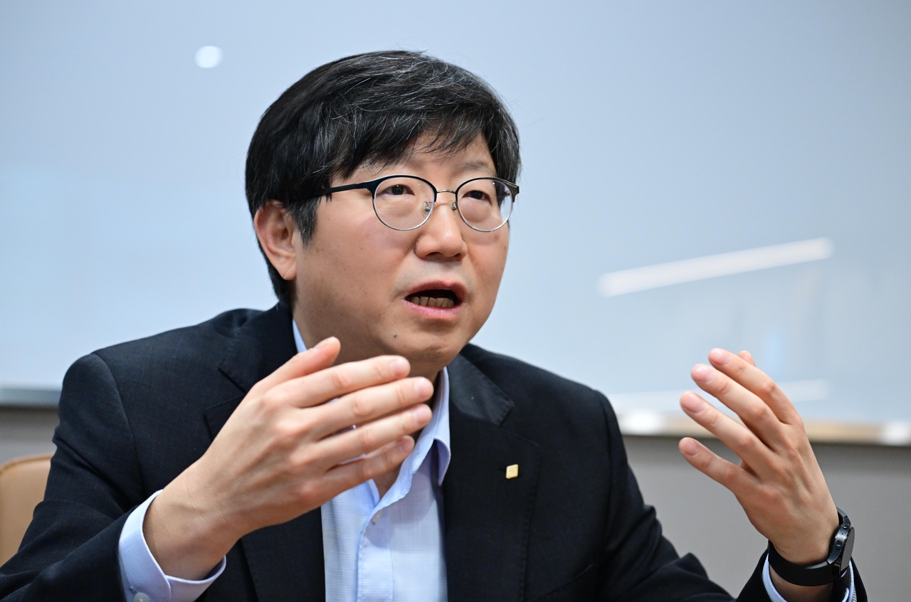박상원 금융보안원 원장이 지난해 12월 24일 오후 서울 여의도 금융보안원 서울 사무소에서 헤럴드경제와 인터뷰를 하고 있다. 이상섭 기자