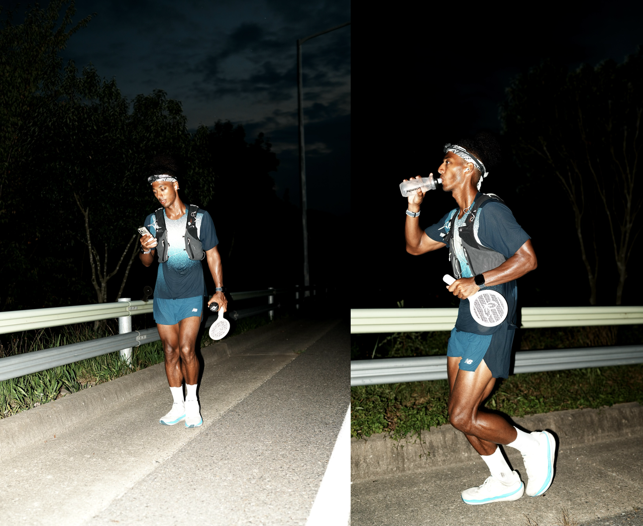 Zay said a bug zapper racket proved to be an unexpected essential for a long-distance run through insect-filled rural areas. (Emile Justin Appollis, Kim Woo-jin)