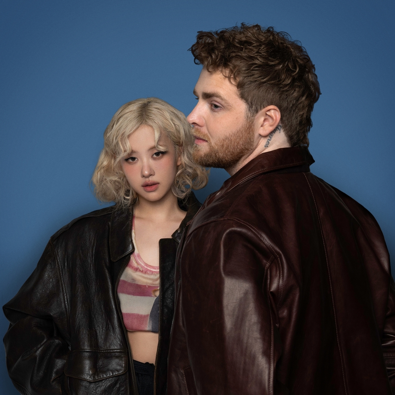 Cover art for Rose and Alex Warren's collaboration single "On My Mind," released in June 2025 (The Black Label)