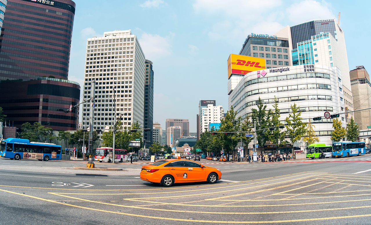 A stock photo of a road in Seoul. (123rf)