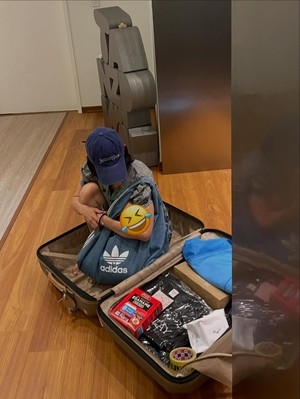 조여정, 캐리어 안에 쏙..보호본능 자극 깜찍 요정미