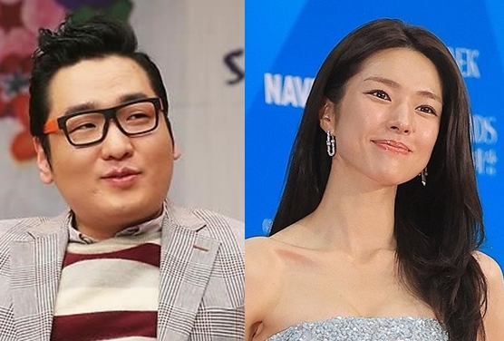 Composer Yun Il-sang (left) and actor Ha-young. [Yonhap]