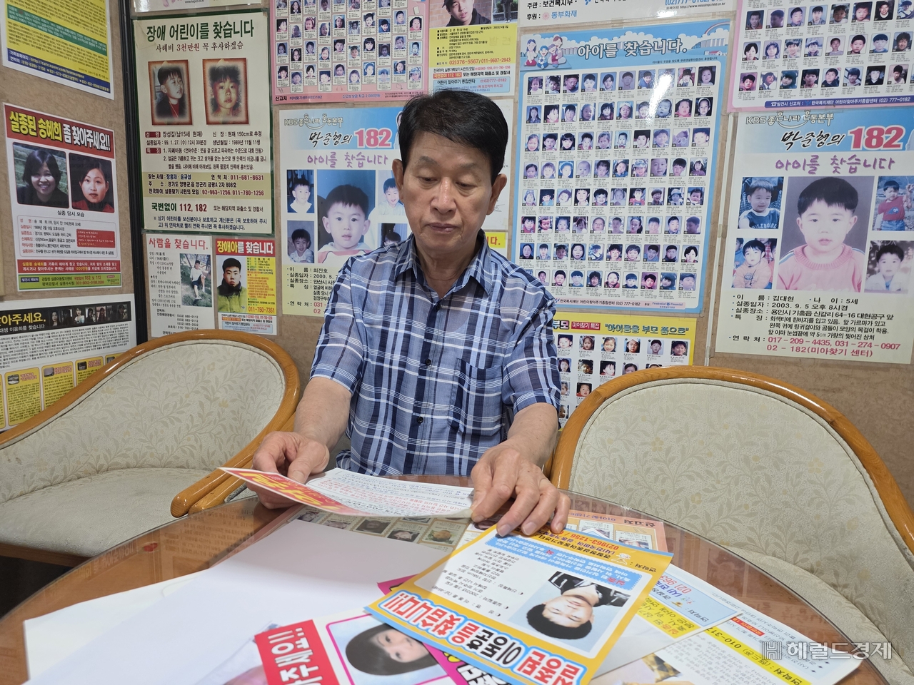 지난 27일 나주봉 전국미아·실종가족찾기시민의모임 회장이 헤럴드경제와 인터뷰를 하고 있다. 김도윤 기자