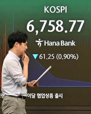[헤럴드pic] 하락 출발하는 코스피