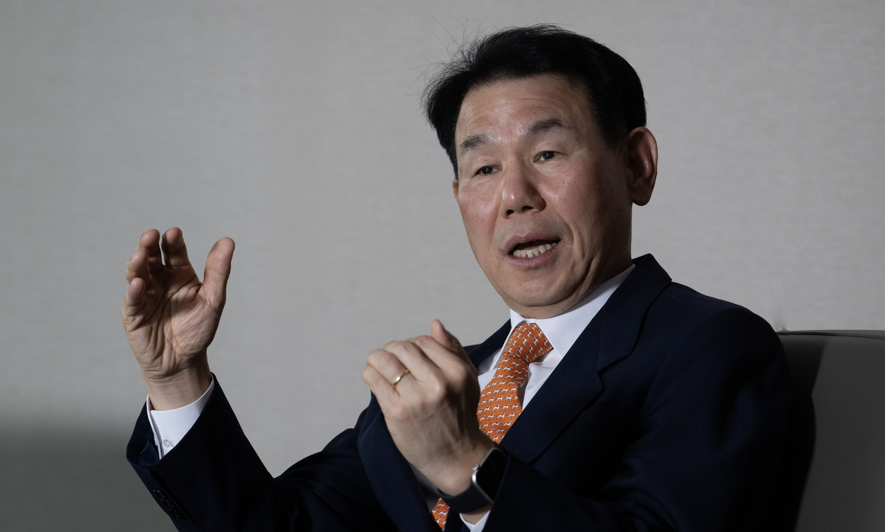 Korea Exchange Chairman Jeong Eun-bo. Photo by Lim Se-jun