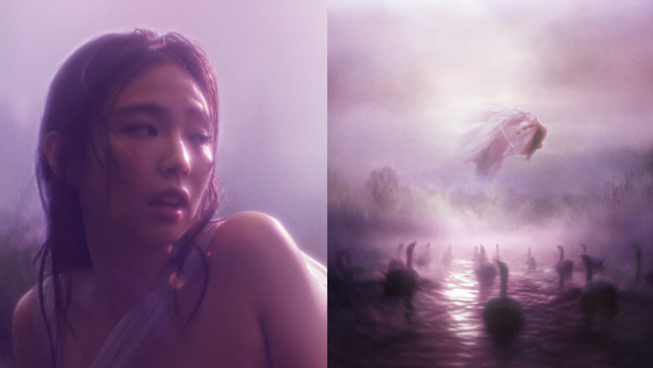 Jennie is seen in the music video for "Fallen Angel," released on Aug. 28. (Odd Atelier)