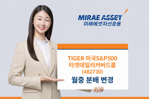 미래에셋자산운용, ‘TIGER 미국S&P500타겟데일리커버드콜’ 월중 분배로 변경