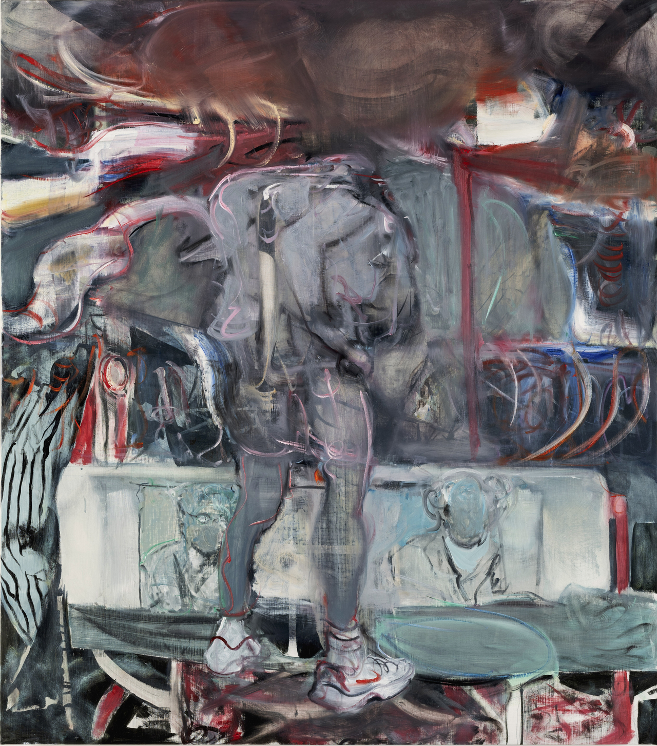 아드리안 게니의 2026년작 ‘Figure with Funerary Stele’. [아드리안 게니. 타데우스 로팍 제공]