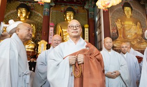 [헤럴드pic] 대한불교조계종 제38대 총무원장에 진우스님 선출