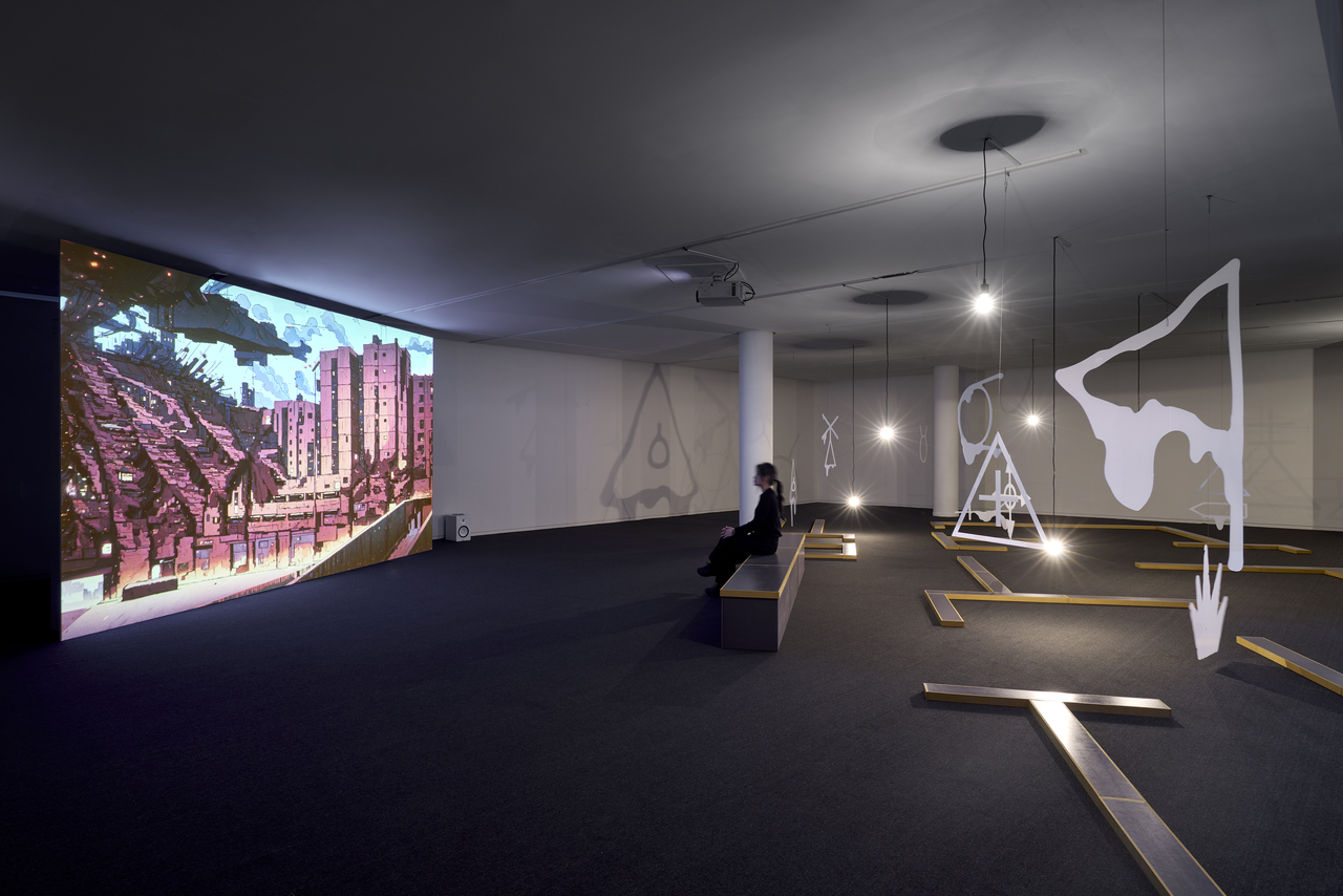 Installation view of Kim Ayoung solo exhibition "Plot, Blop, Plop" (Photo by Sangtae Kim ⓒ Ayoung Kim and Fondation d'entreprise Hermès)