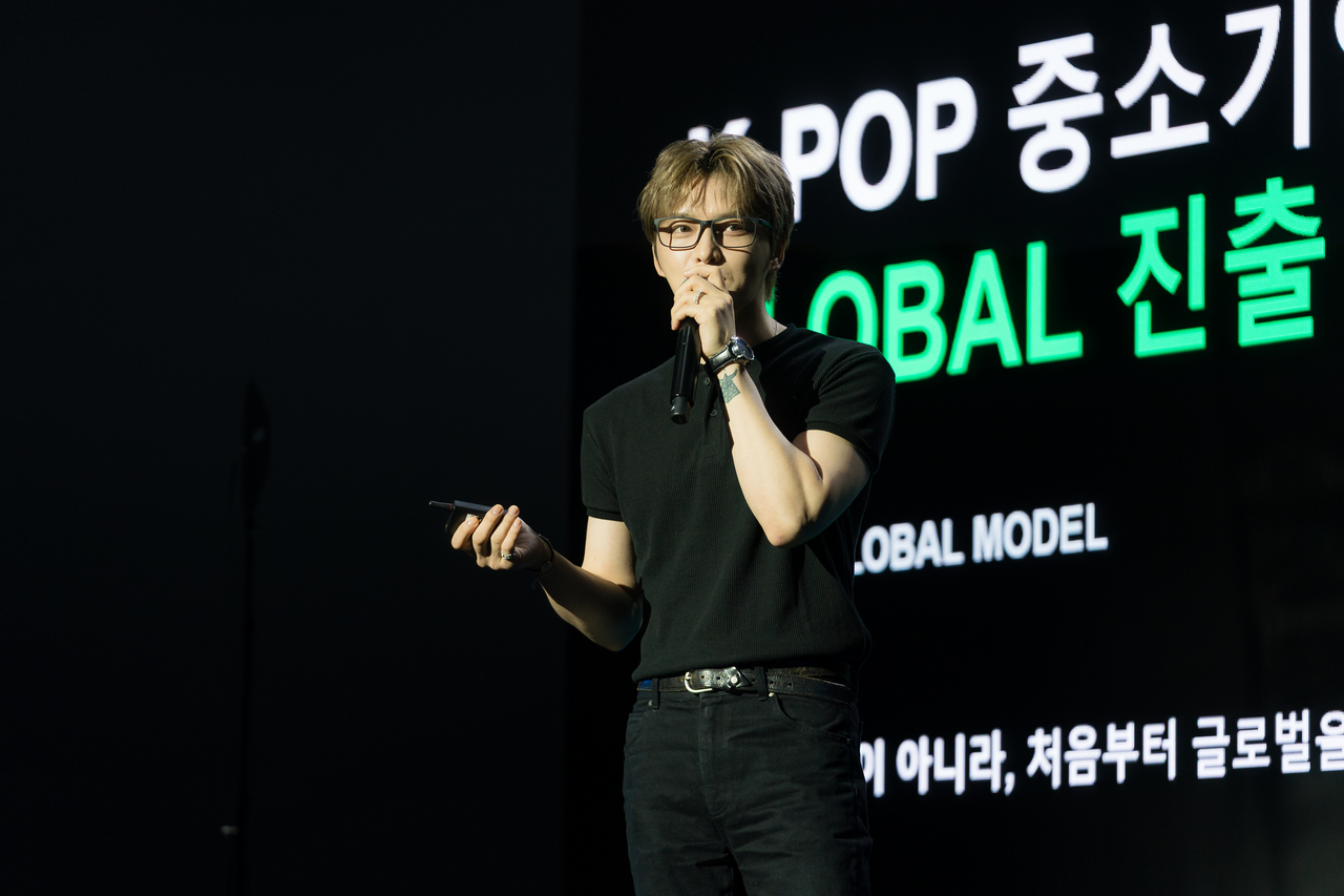 2023년 설립한 엔터테인먼트사 인코드 설립자이자 최고전략책임자인 김재중 [한국콘텐츠진흥원 제공]
