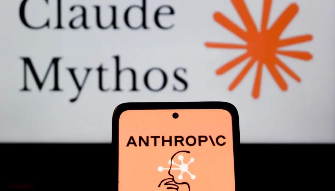 The logo of Claude Mythos, developed by Anthropic. [Getty Images]