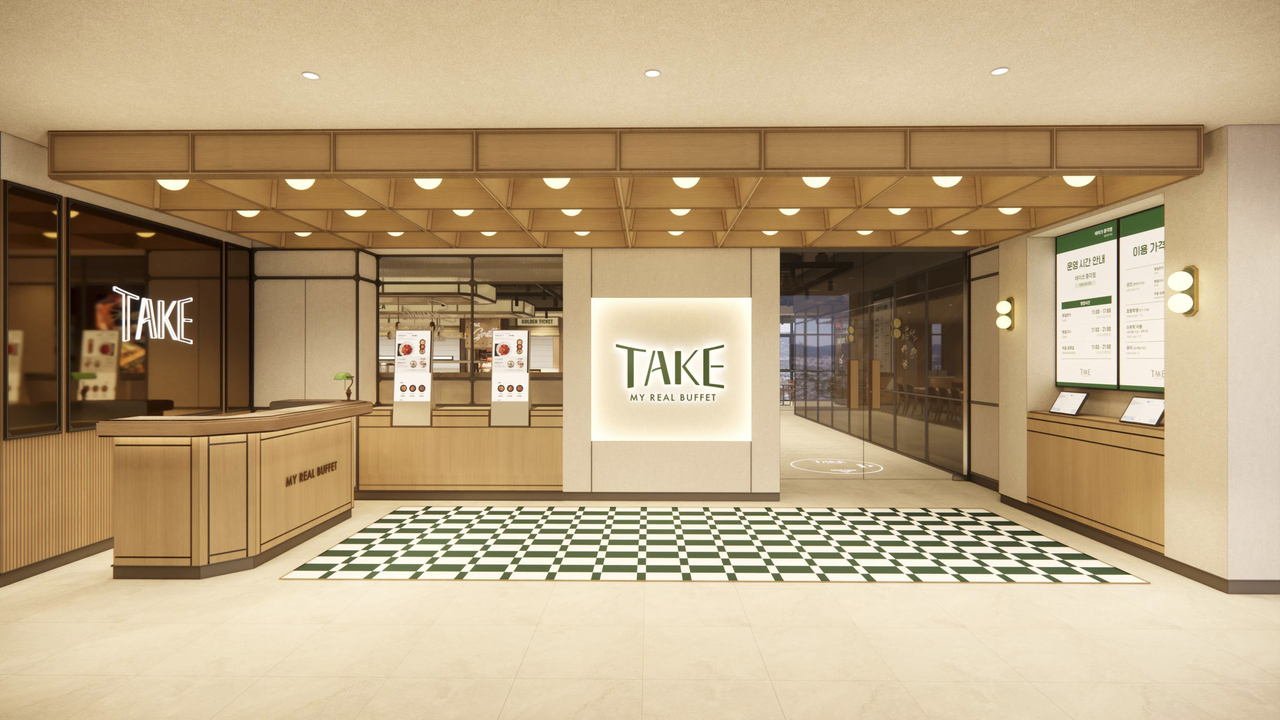 11월 서울 강북구 미아사거리 와이스퀘어에 여는 뷔페 브랜드 테이크(TAKE) 3호점 조감도 [아워홈 제공]