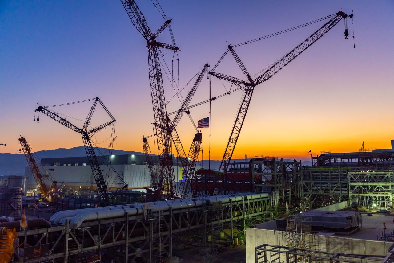 The construction site of Micron's memory fab being built in Boise, Idaho. [Sanjay Mehrotra SNS]