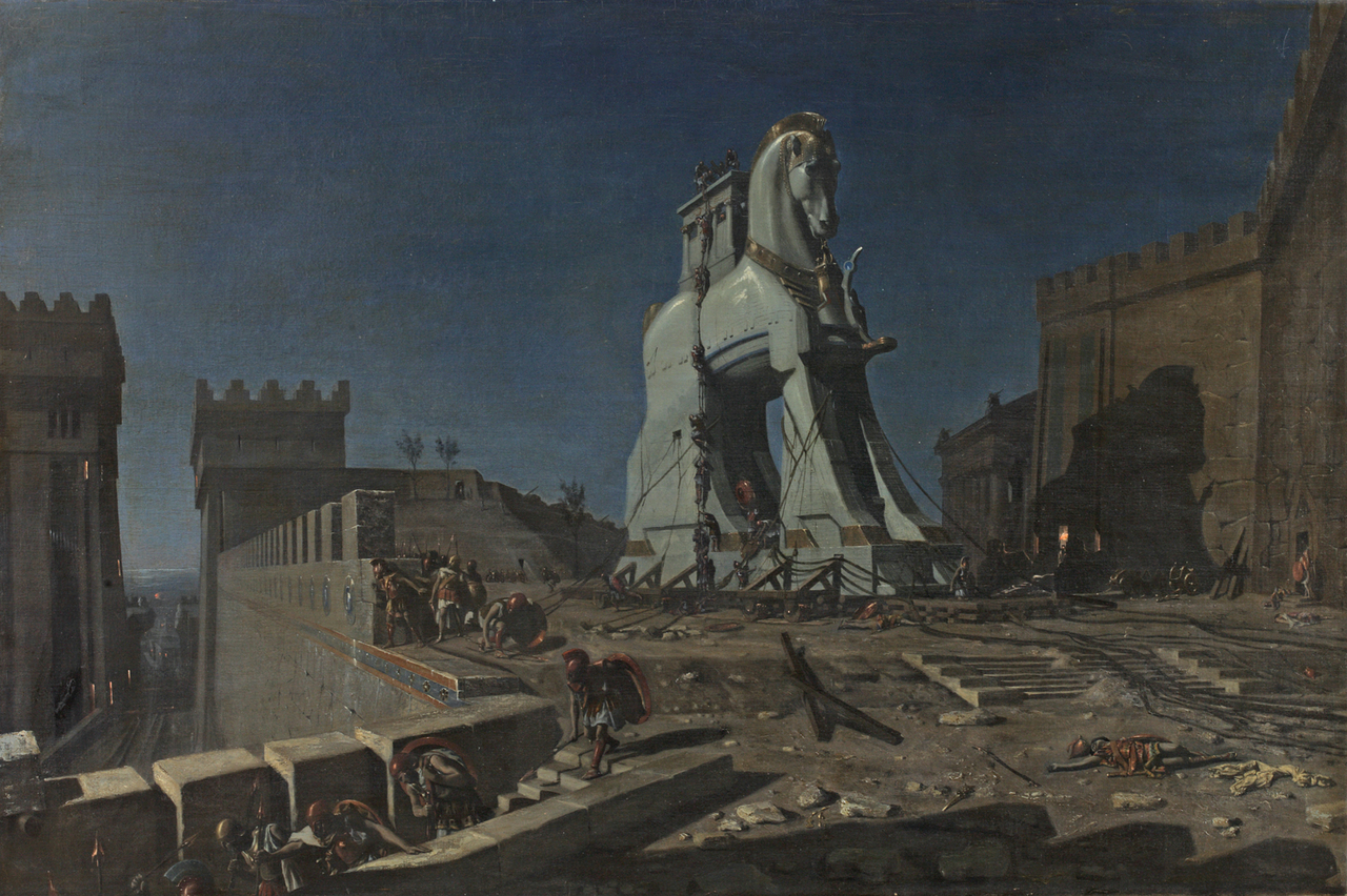 앙리폴 모트, 트로이의 목마, 1874, 캔버스에 유채, 96x147cm [Public Domain, commons.wikimedia.org]