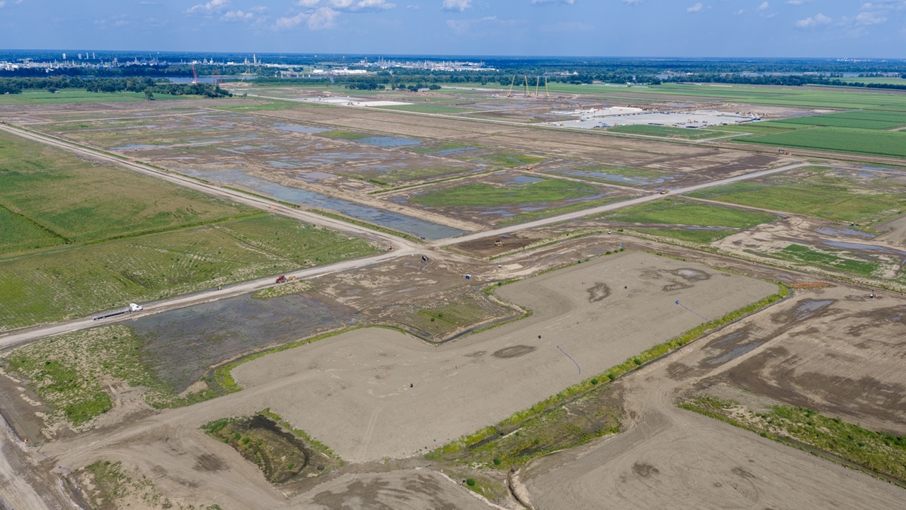 The HPLS electric-arc steel mill site in Donaldsonville, Louisiana. [Hyundai Steel]