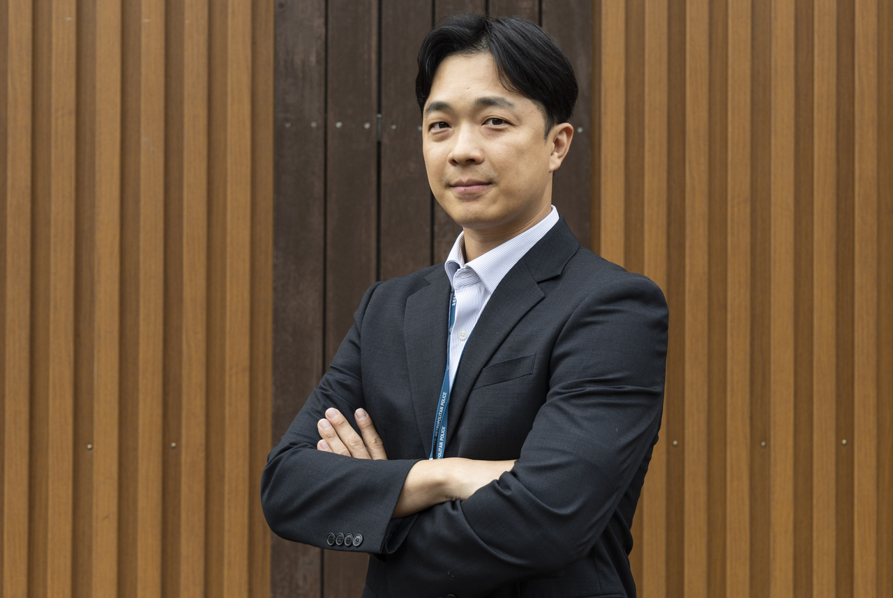 임주완 수사1과 집중수사팀장이 지난달 19일 오후 서울 관악구 관악경찰서에서 헤럴드경제와 인터뷰를 하기 전 포즈를 취하고 있다. 윤창빈 기자