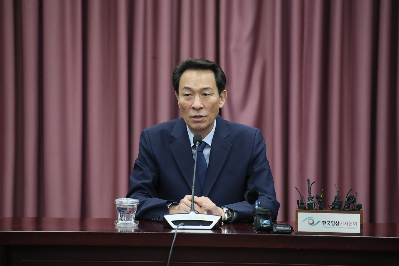 우상호 강원특별자치도지사의 7일 도청 기자간담회
