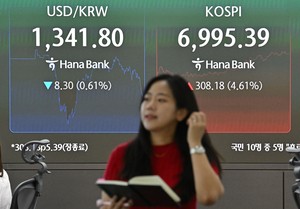 Kospi closes at 6,995.39, just shy of 7,000