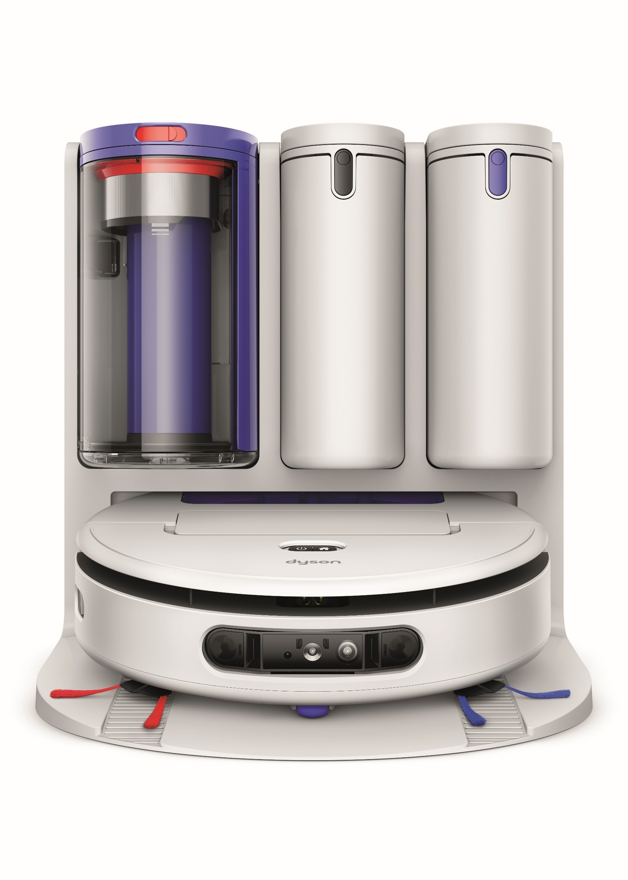 The Dyson r3 Nurovi Spot+Scrub UV uses AI vision, UV light and green illumination to detect stains and repeatedly clean affected areas. (Dyson)