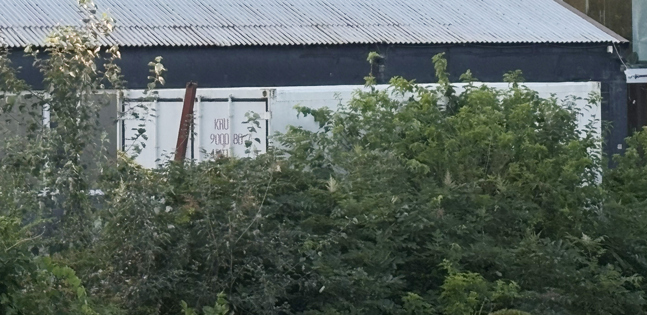 A refrigerated container at a cafe in Munsan-eup, Paju, Gyeonggi Province, where a woman’s body was found on Sept. 7. (Newsis)