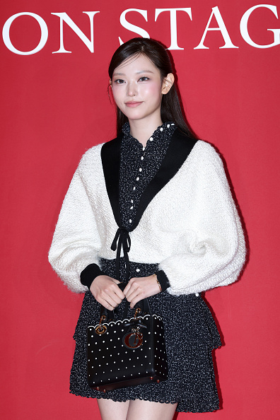NewJeans member Haerin attends the Dior Beauty 2026 Rouge Dior on Stage pop-up store at Lotte World Mall on Monday in Seoul. (Getty Images)