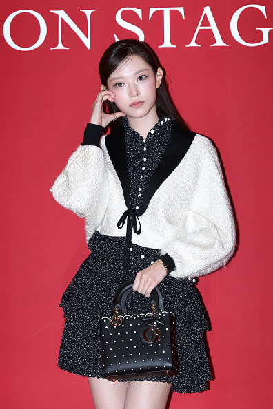 NewJeans member Haerin attends the Dior Beauty 2026 Rouge Dior on Stage pop-up store at Lotte World Mall in Seoul on Monday. (Getty Images)