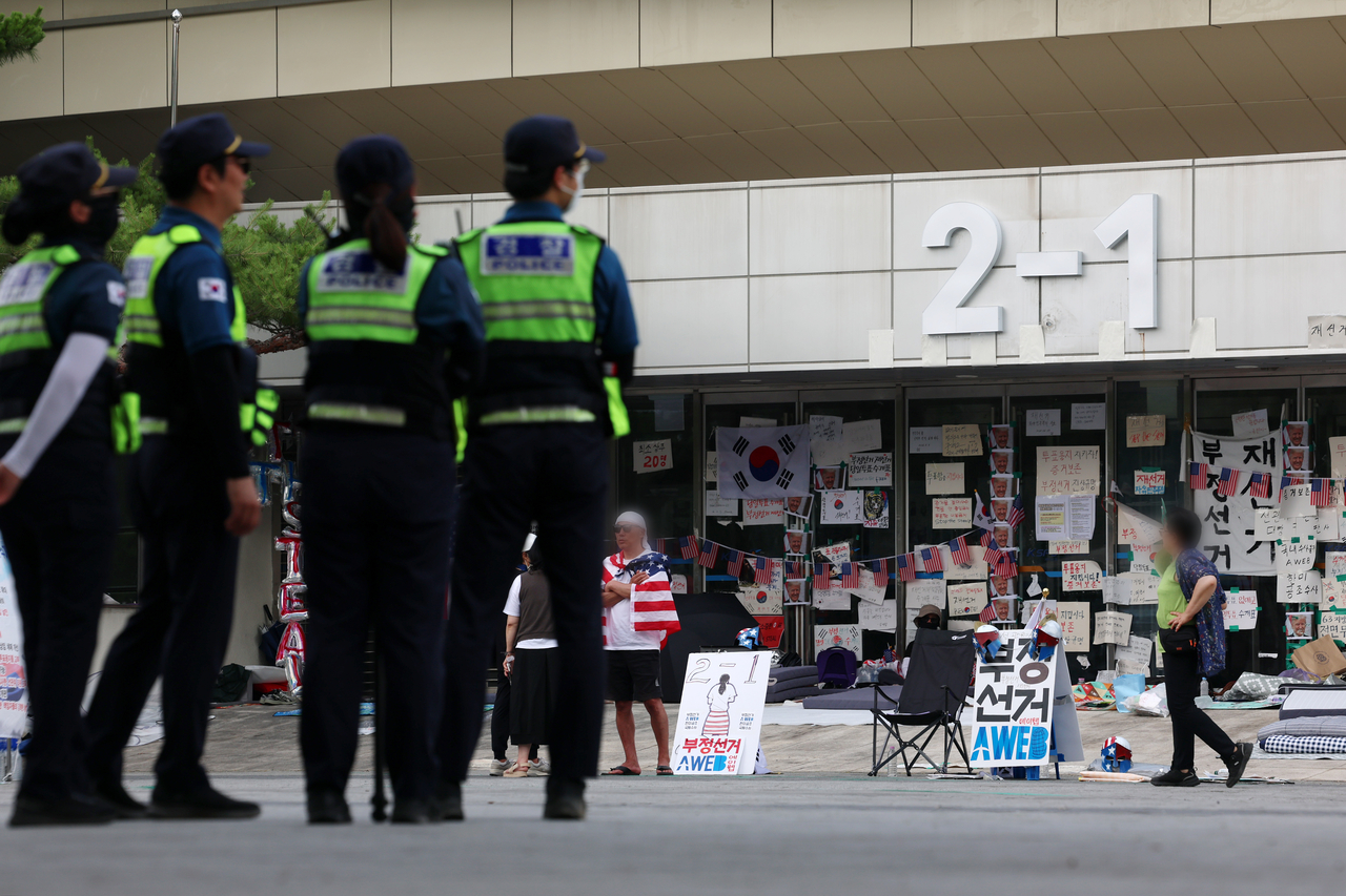 The Jamsil ballot-counting center [Newsis]