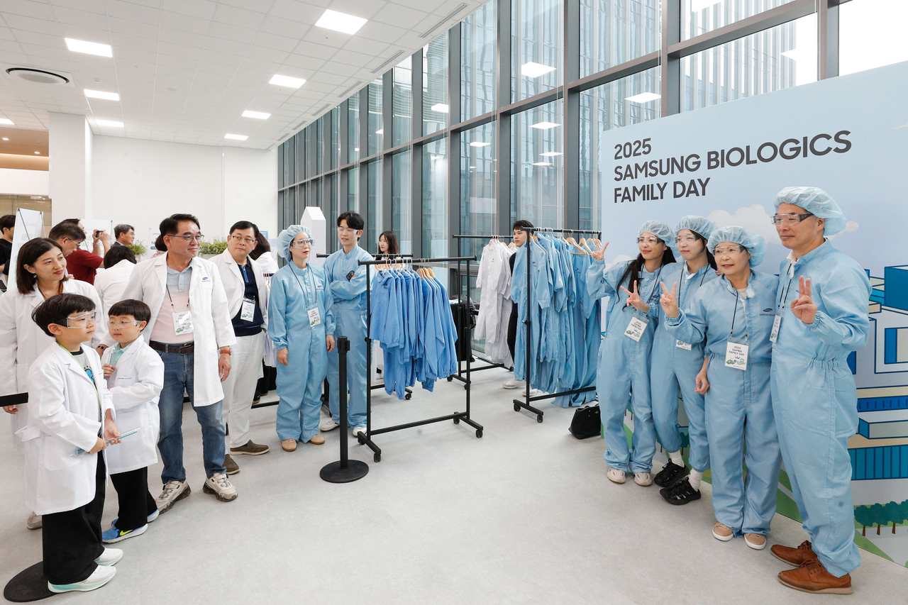 ‘2025 삼성바이오로직스 가족초청행사’ 모습.
[삼성바이오로직스 제공]