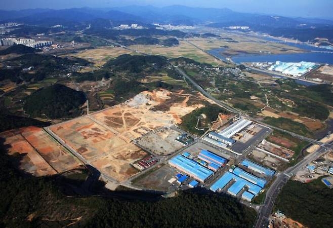 A view of Suncheon's Haeryong Industrial Complex.