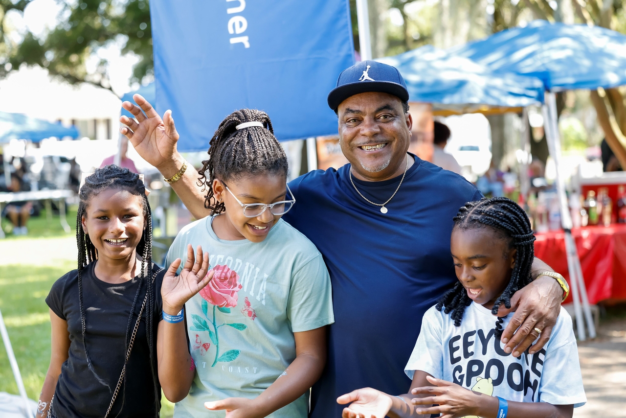 A Donaldsonville family enjoys the "HPLS Community Day" event. (Hyundai Steel)